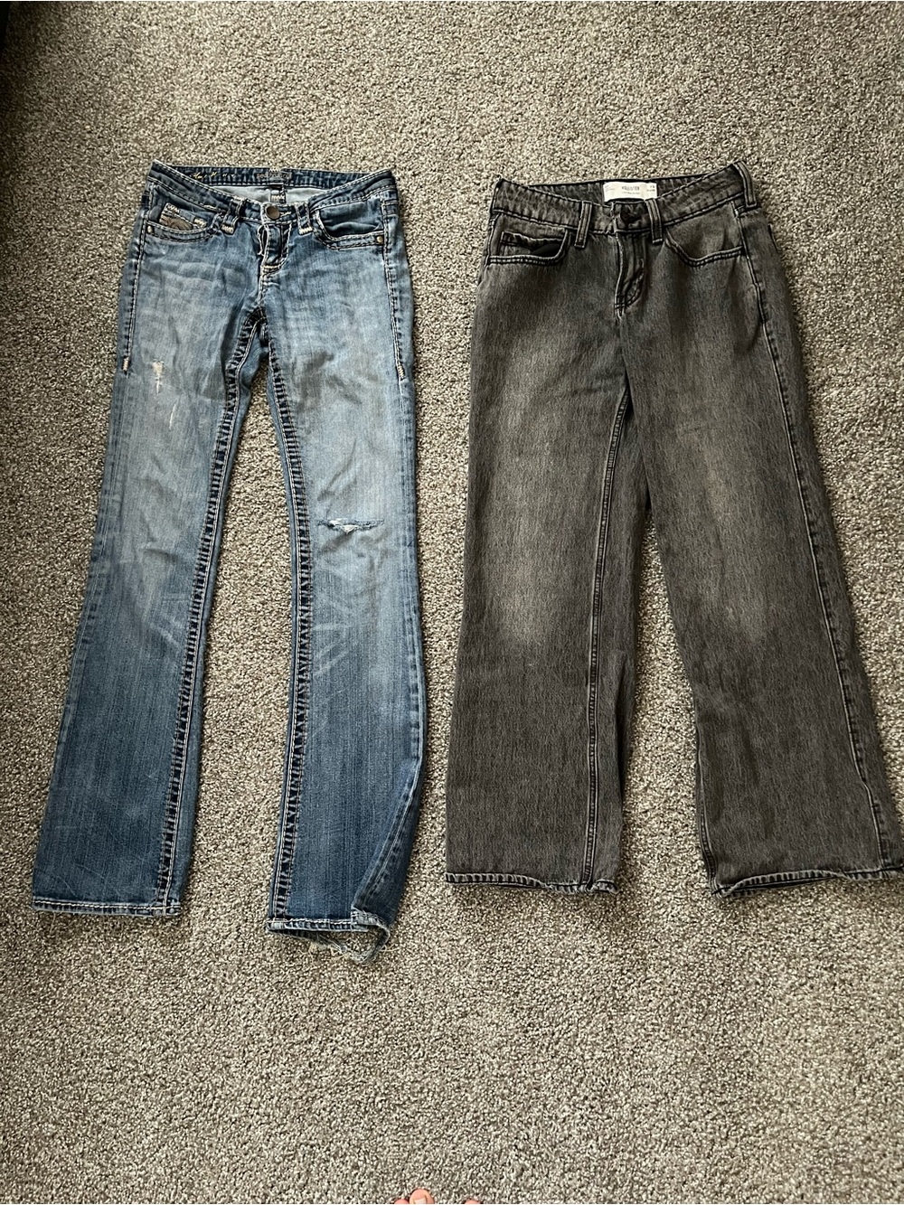 Bundle of 2 Jeans Size 24/25 Bootcut Barrel Low-Rise